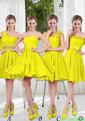 yellow green bridesmaid dresses