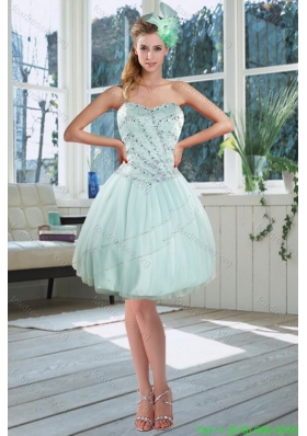 Light Blue Bridesmaid Dresses Sky Gowns 2017 Beautiful Light Blue Sweetheart Short Bridesmaid Dresses With Beading