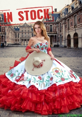 cute red dresses for quinceaneras