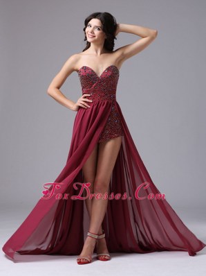 burgundy prom dresses