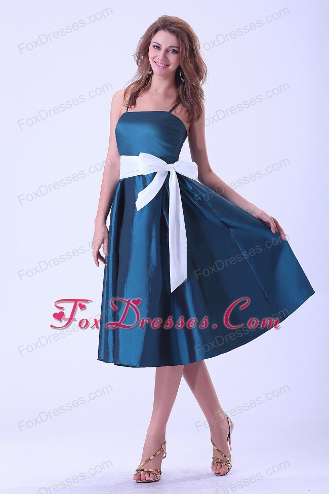 Elegant Bridesmaid Dresses Simple Bridesmaids Dress Under 100 Bowknot Spaghetti Straps Taffeta Bridesmaid Dress