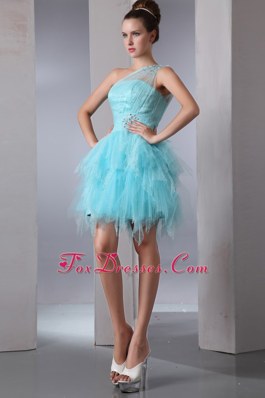 aqua blue cocktail dress