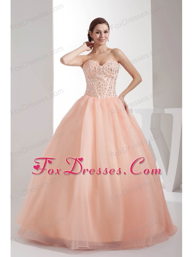 melon quinceanera dresses