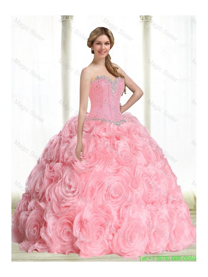 pink sweet 15 dresses