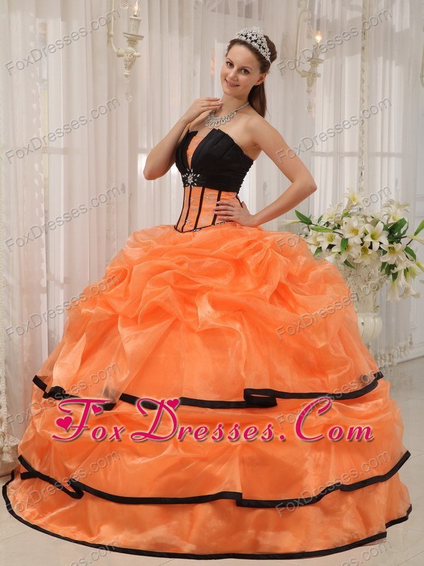 orange and black prom