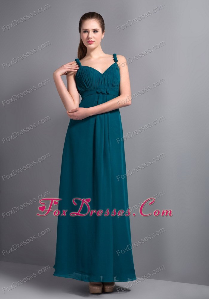dark teal blue bridesmaid dresses