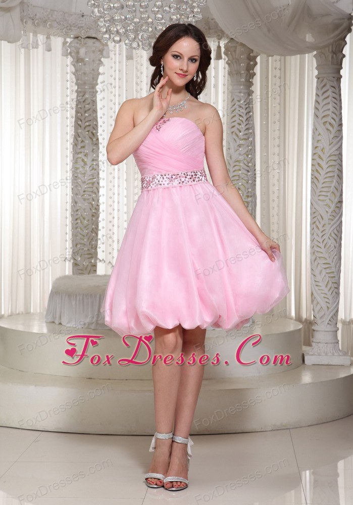 baby pink graduation dress