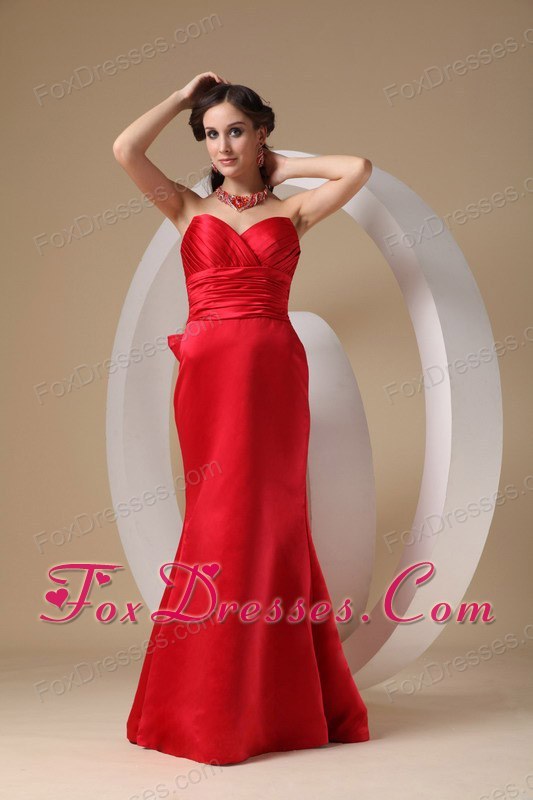 red gown for pageant