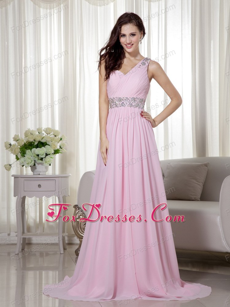 baby pink gown