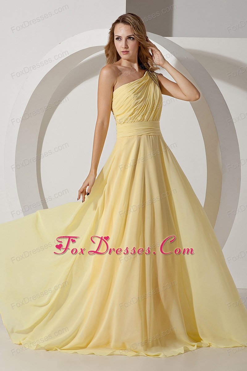 Pale Yellow Prom Dresses